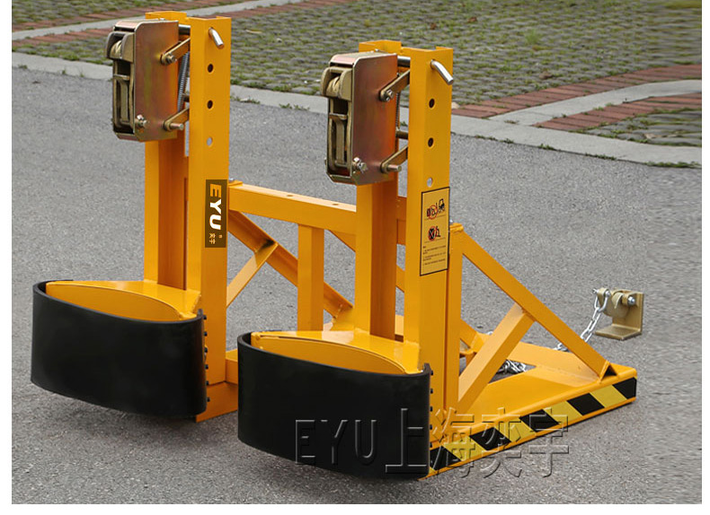 帶皮帶重型叉車油桶夾具